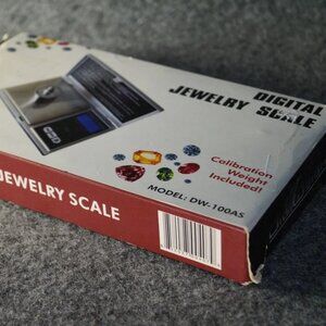 Digital Jewelry Scale Model-DW‑100AS Stainless Steel DigiWeigh NEW Open Box